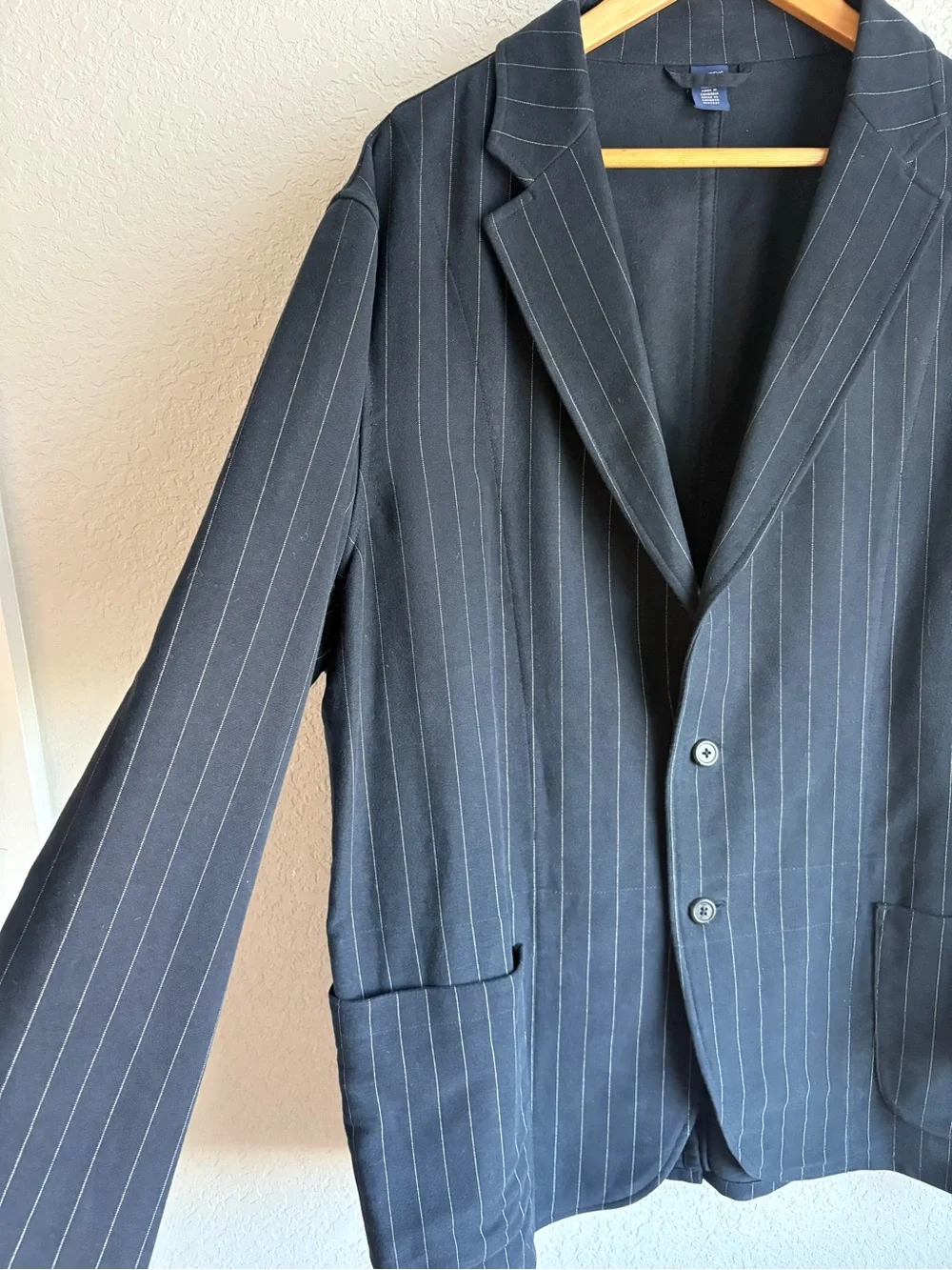 Polo Jeans Co Ralph Lauren Navy Pinstripe Blazer Jacket Men’s XXL cotton